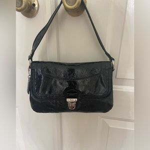 Coach Black patent leather bag